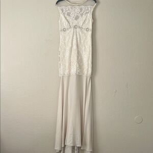 Vintage Claire Pettibone Sleeveless Wedding Dress in Size 8
